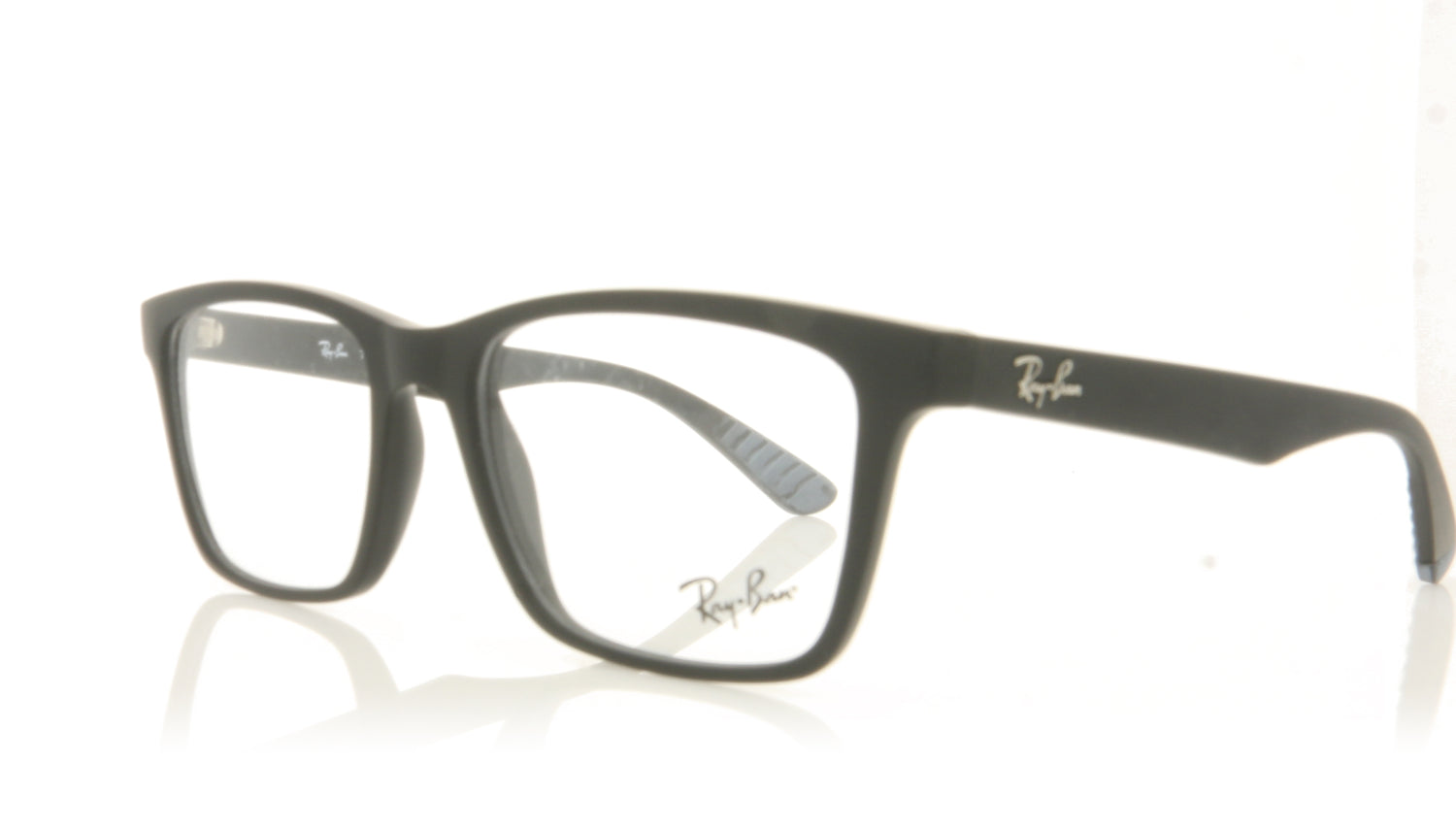 Ray-Ban 0RX7025 2077 Matte Black Glasses - Angle