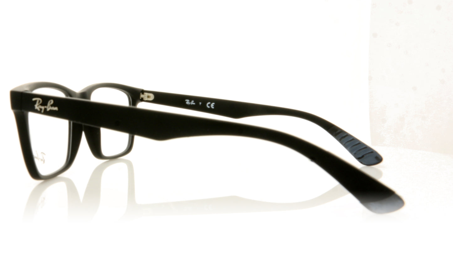Ray-Ban 0RX7025 2077 Matte Black Glasses - Side