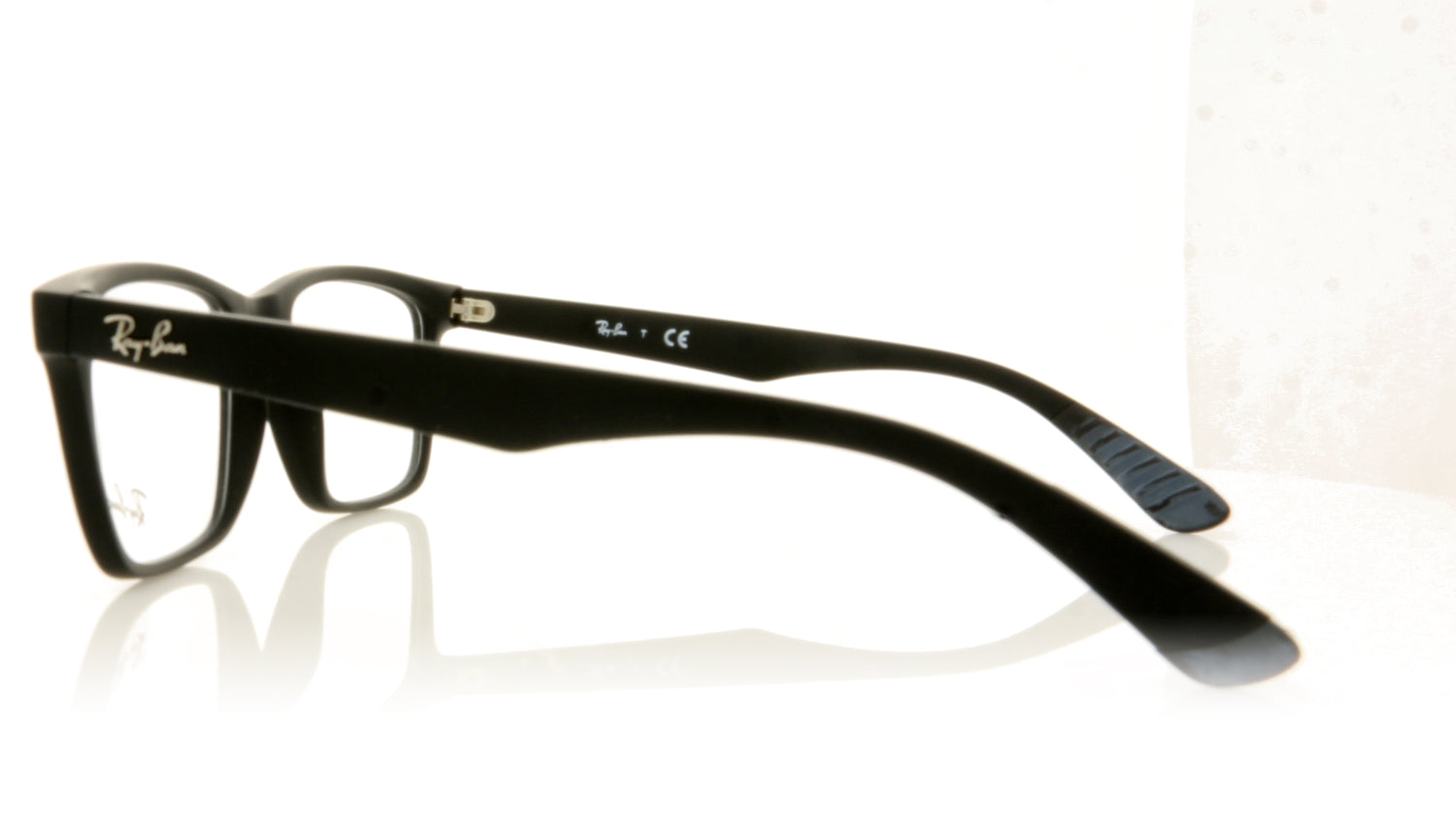 Ray-Ban 0RX7025 2077 Matte Black Glasses - Side