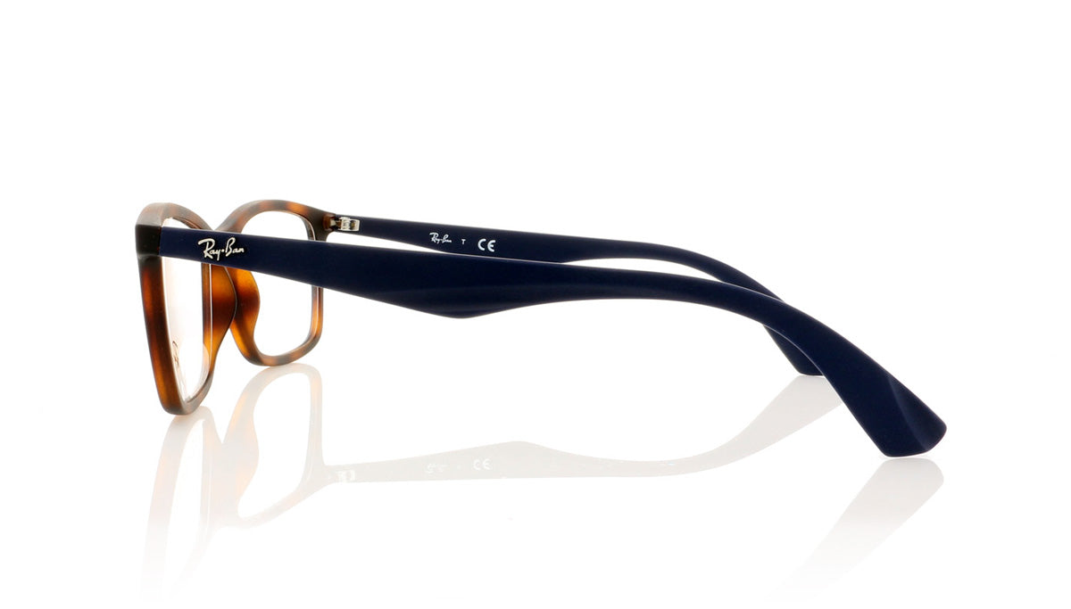 Ray-Ban 0RX7047 5574 Matte Light Havana Glasses - Side