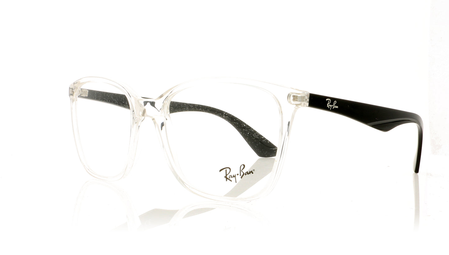 Ray-Ban 0RX7066 5943 Transparent Glasses - Angle
