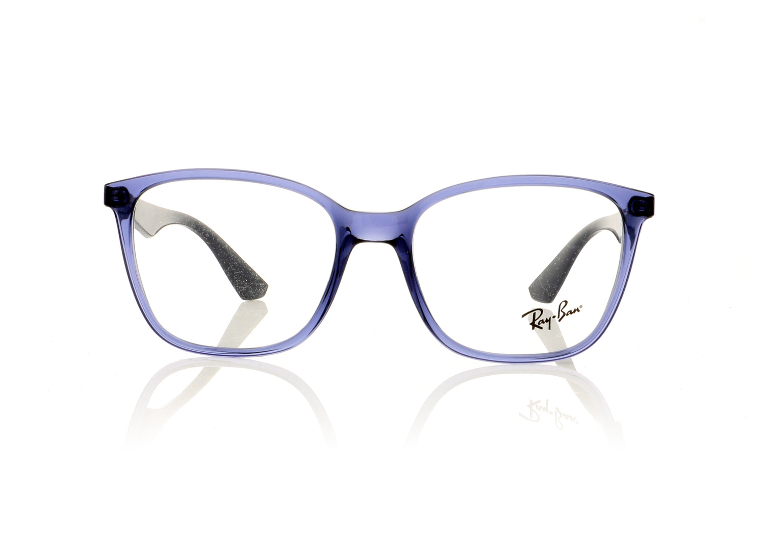 Ray-Ban 0RX7066 5995 Transparent Violet Glasses - Front