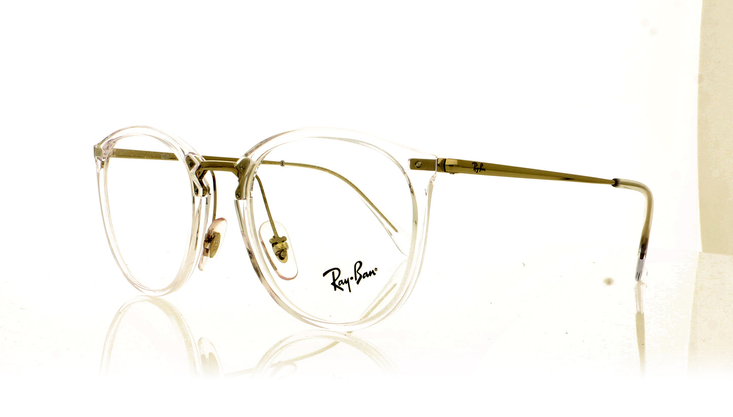 Ray-Ban 0RX7140 2001 Transparent Glasses - Angle