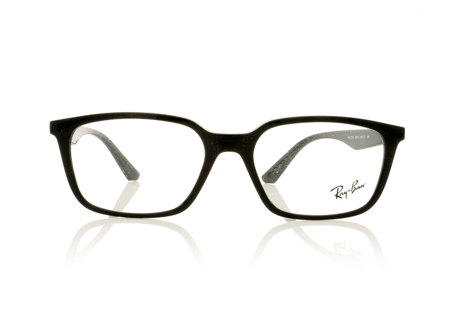 Ray-Ban 0RX7176 2000 Black Glasses - Front