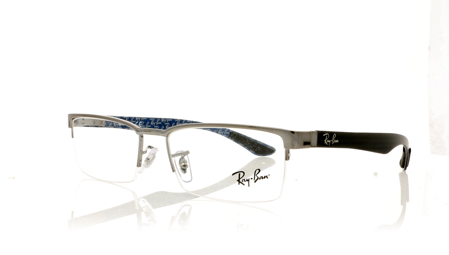 Ray-Ban 0RX8412 2502 Gunmetal Glasses - Angle