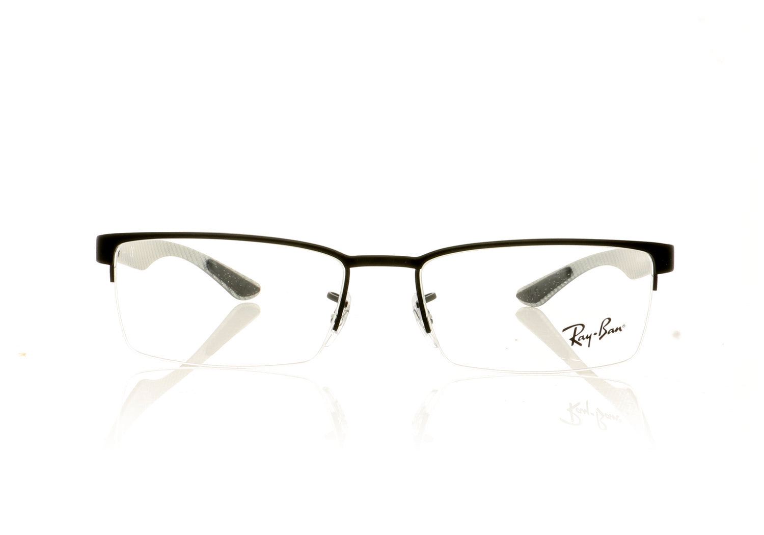 Ray-Ban 0RX8412 2503 Matte Black Glasses - Front