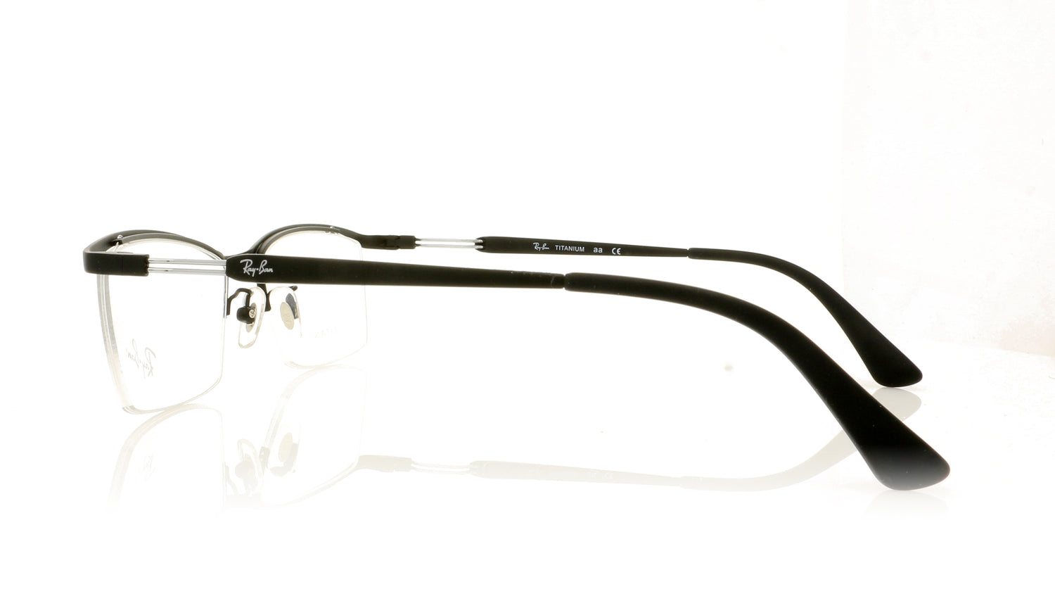 Ray-Ban 0RX8746D 1074 Matte Black Glasses - Side