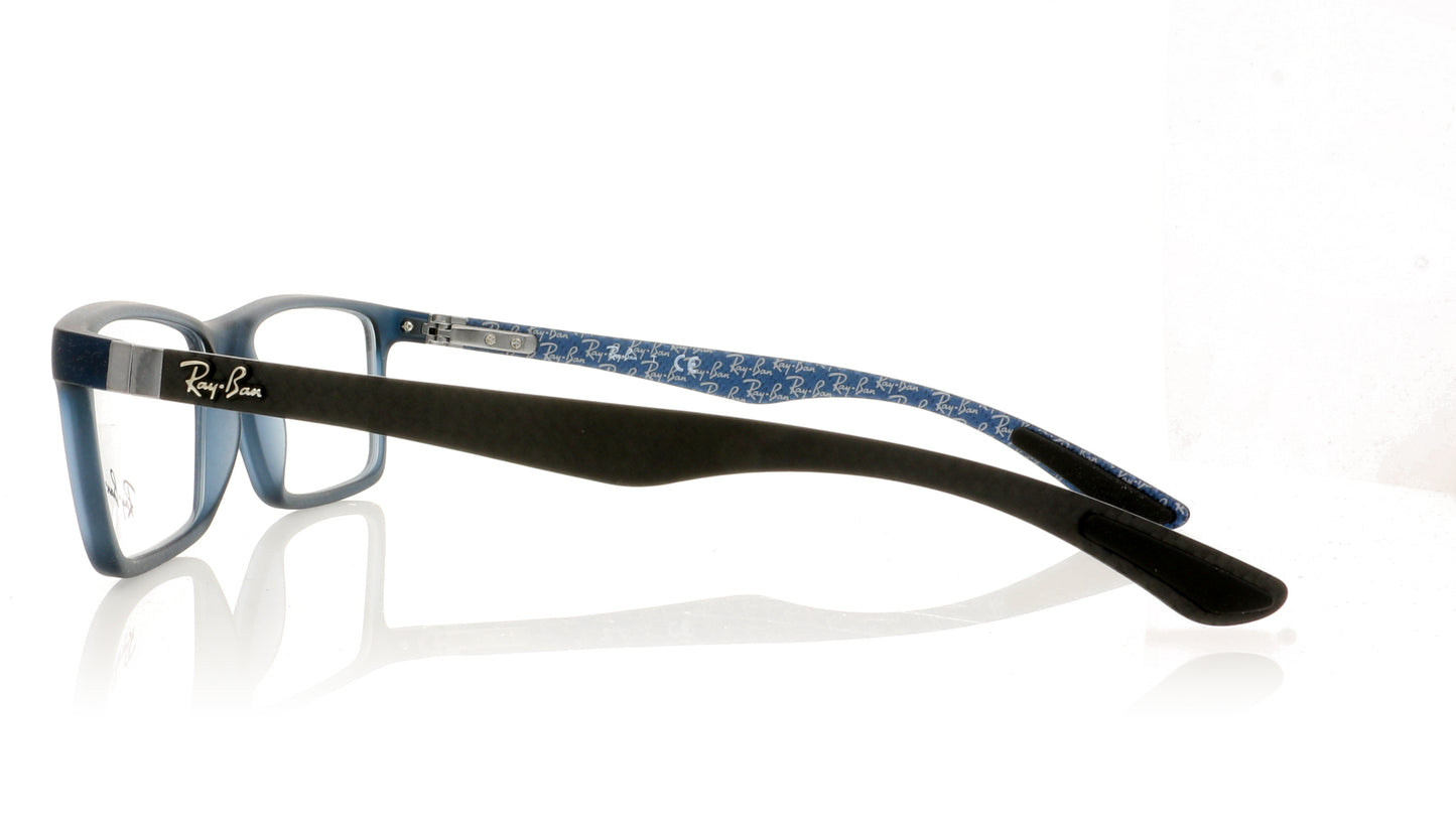 Ray-Ban 0RX8901 5262 Demi Gloss Blue Glasses - Side