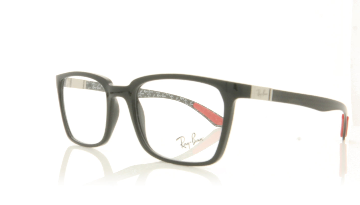 Ray-Ban 0RX8906 2000 Shiny Black Glasses - Angle