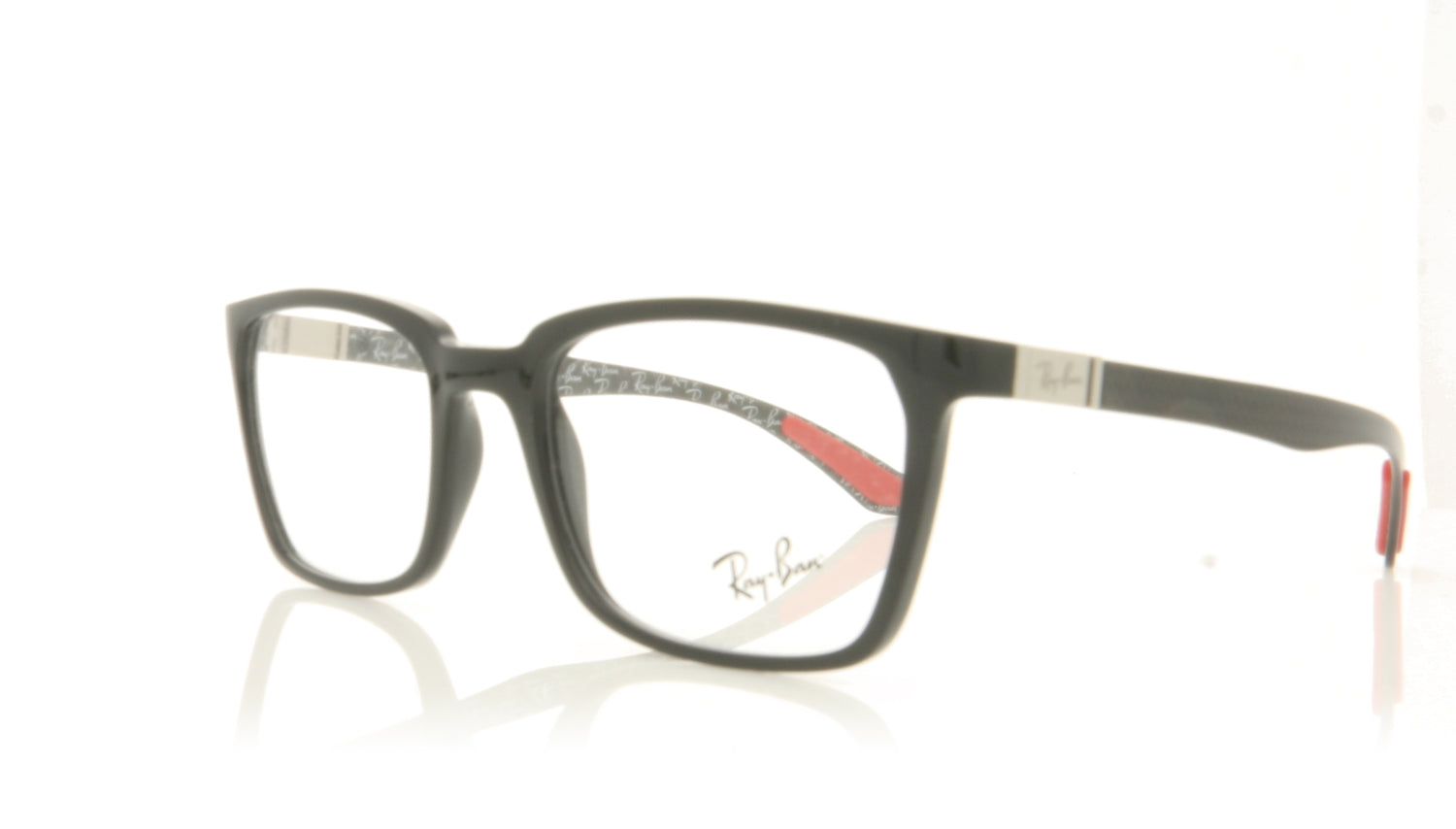 Ray-Ban 0RX8906 2000 Shiny Black Glasses - Angle