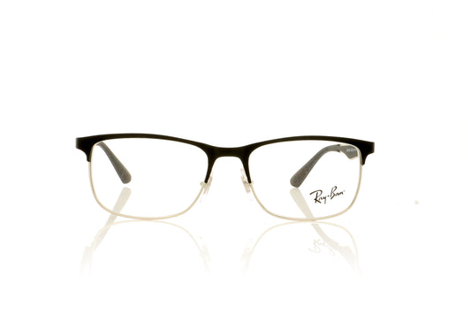 Ray-Ban 0RY1052 4055 Silver Top Matte Black Glasses - Front