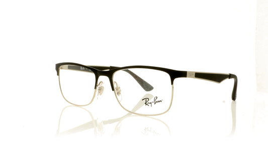 Ray-Ban 0RY1052 4055 Silver Top Matte Black Glasses - Angle