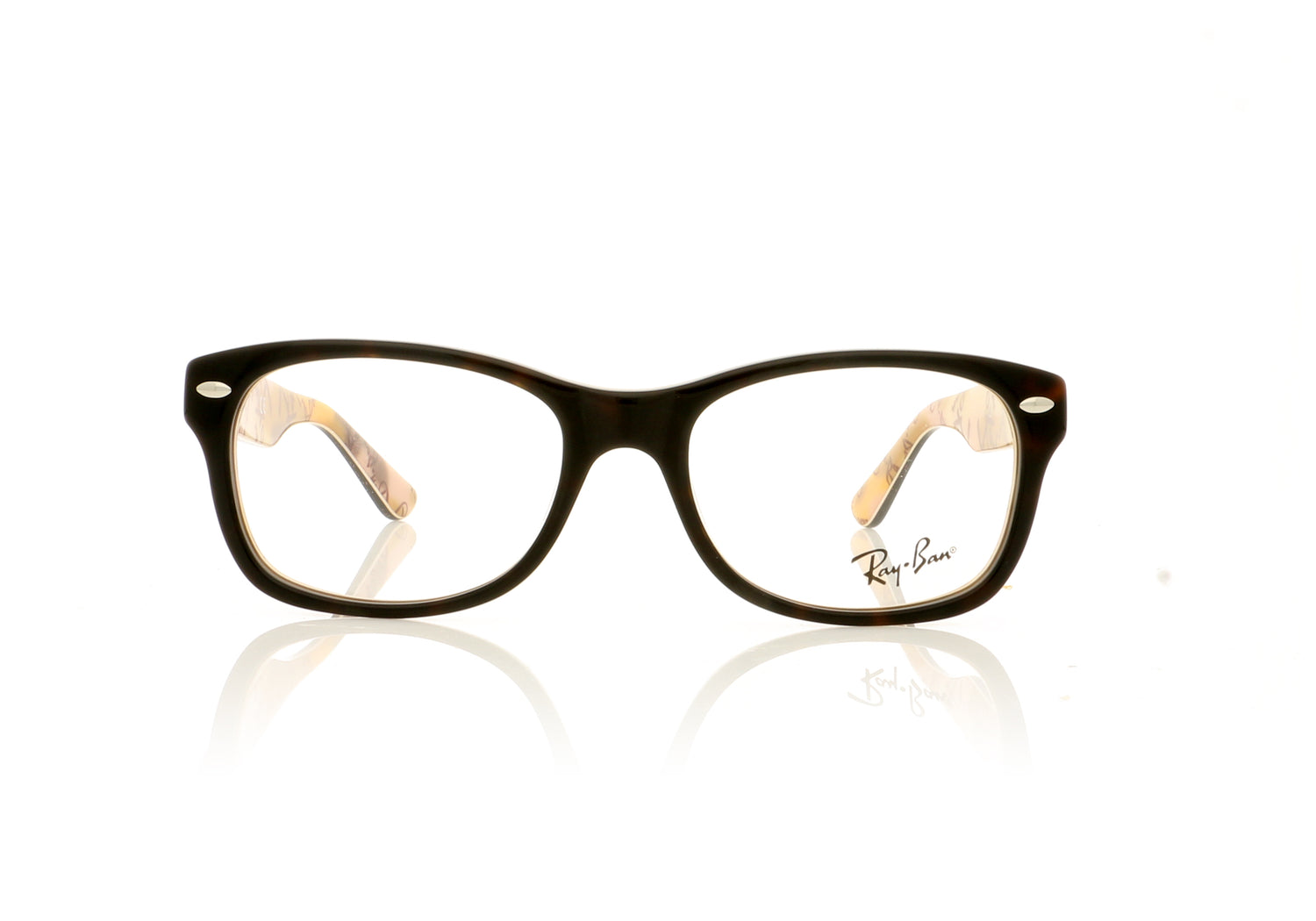 Ray-Ban 0RY1528 3802 Havana On Texture Pink Brown Glasses - Front