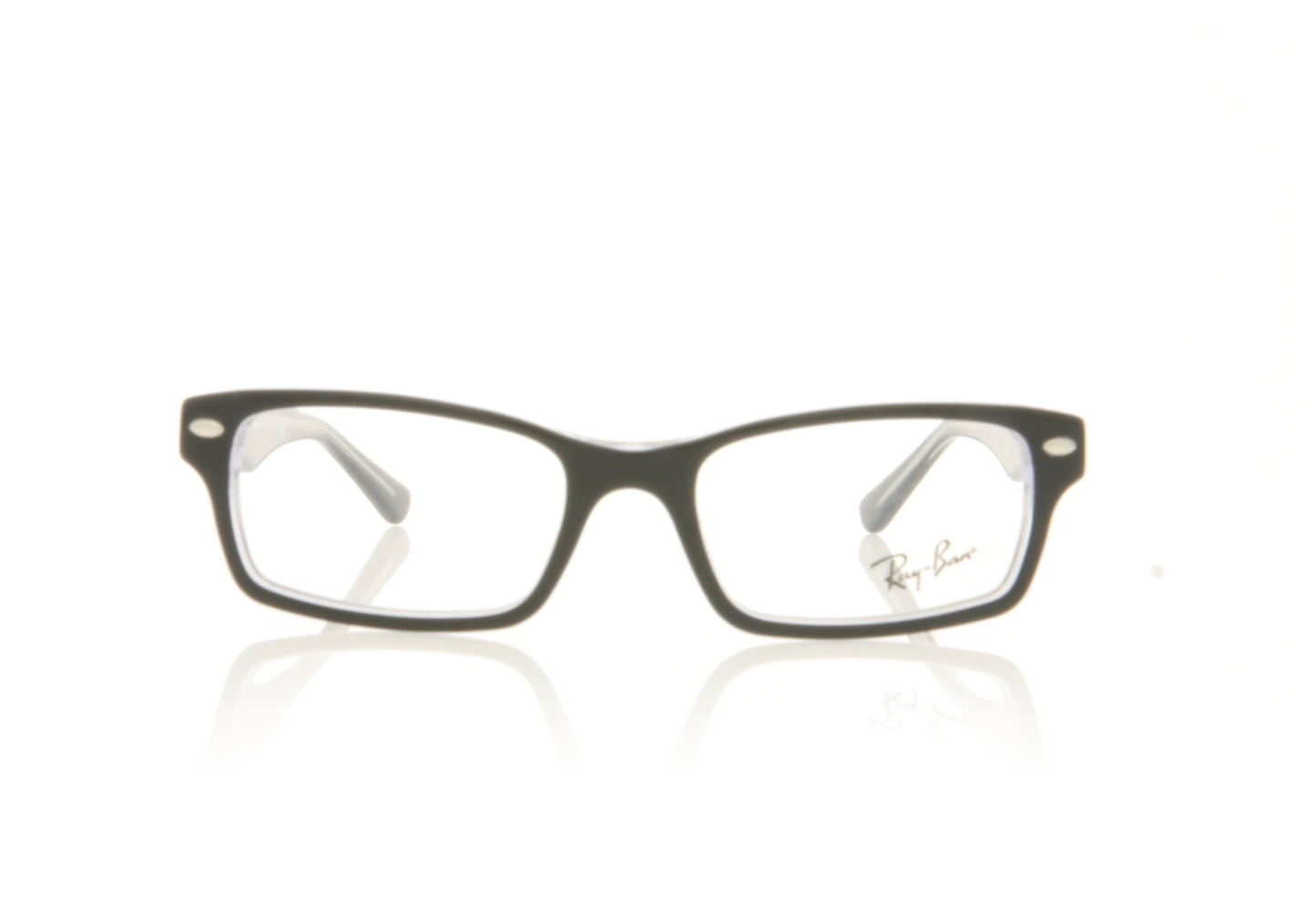 Ray-Ban 0RY1530 3529 Top Black On Transparent Glasses - Front