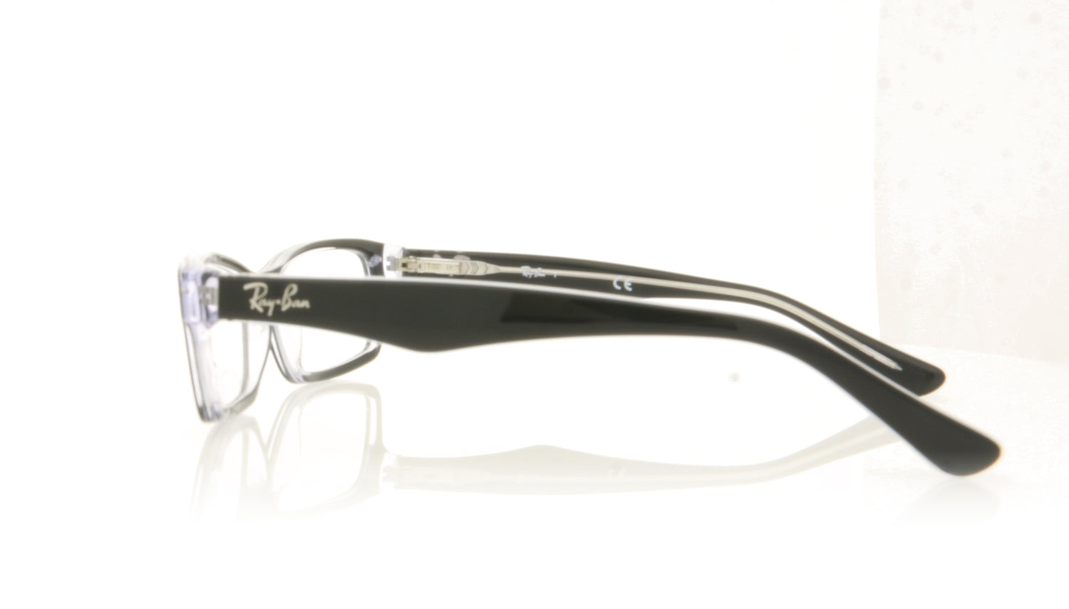 Ray-Ban 0RY1530 3529 Top Black On Transparent Glasses - Side