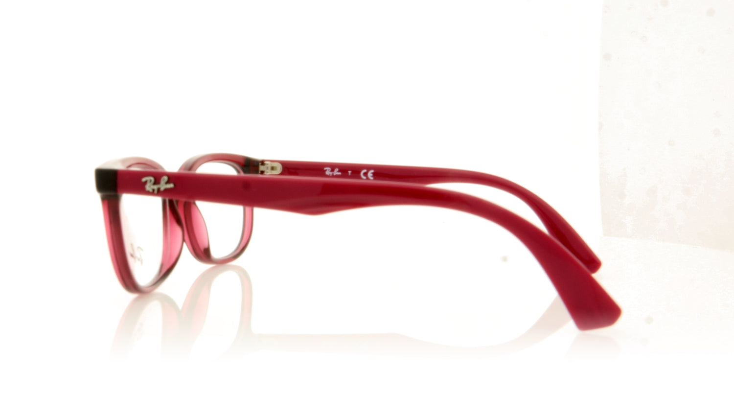 Ray-Ban 0RY1584 3760 Transparent Fuxia Glasses - Side