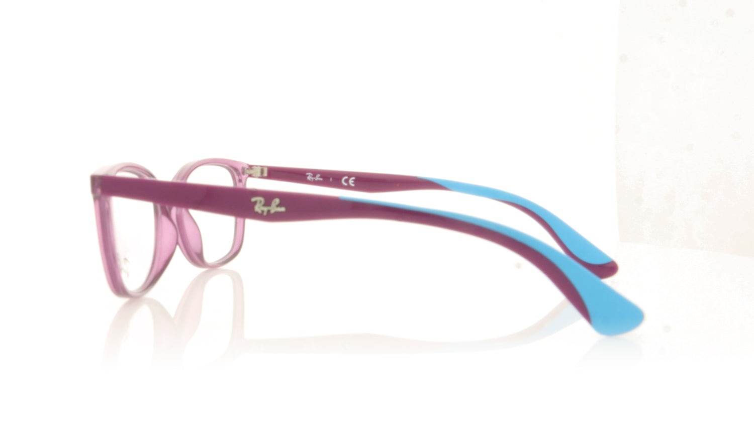 Ray-Ban 0RY1586 3776 Transparent Violet Glasses - Side
