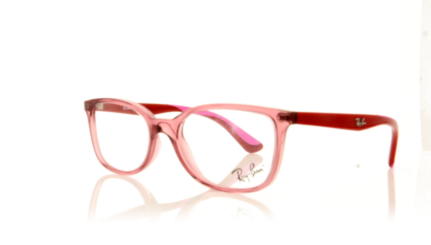 Ray-Ban 0RY1586 3777 Transparent Red Glasses - Angle