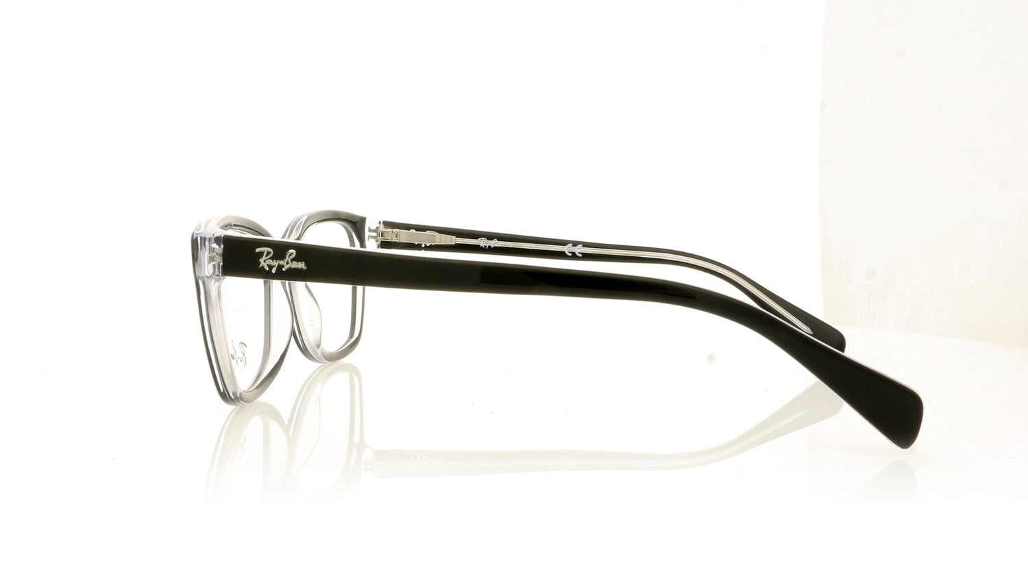 Ray-Ban 0RY1591 3529 Top Black On Transparent Glasses - Side