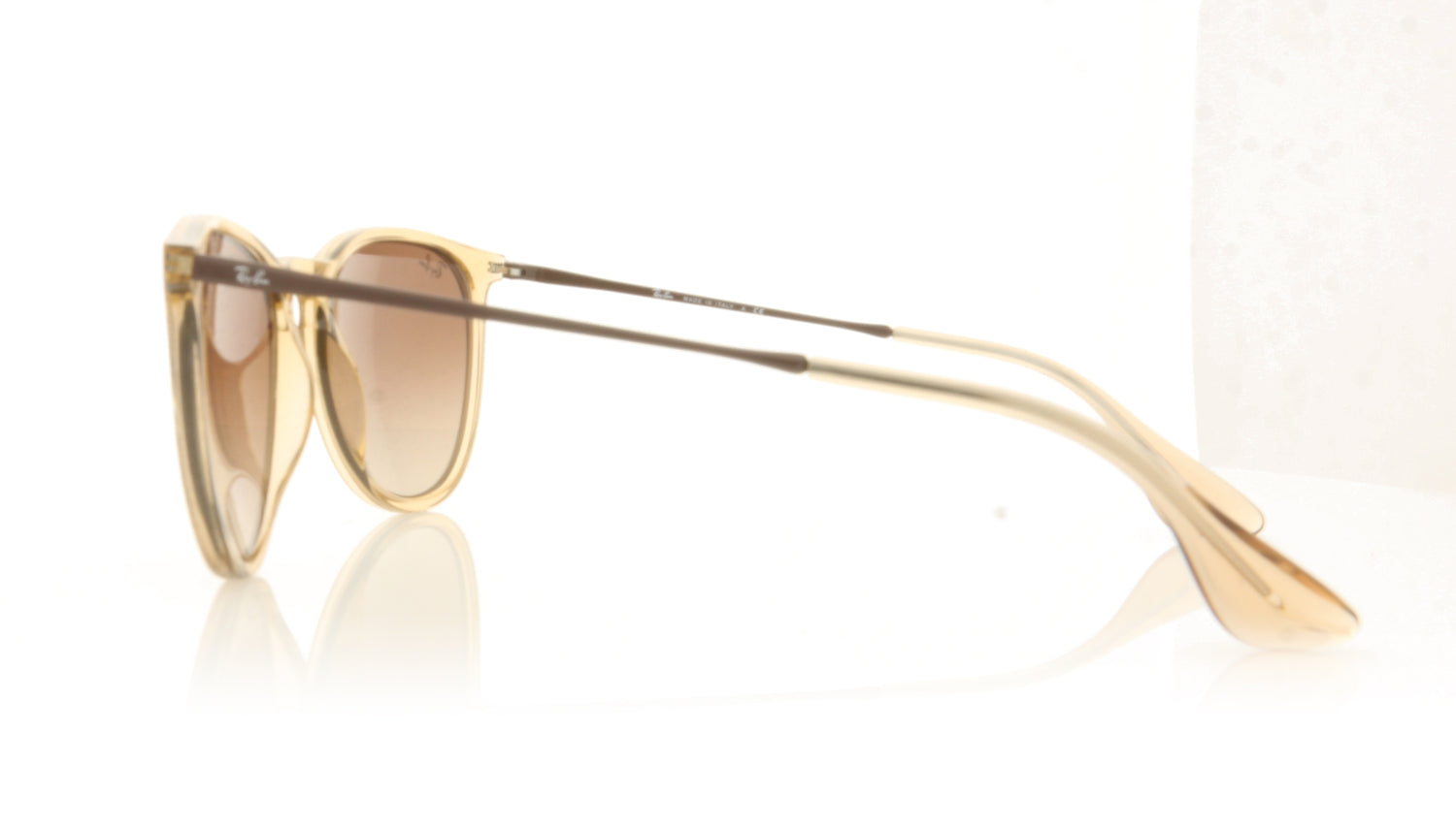 Ray-Ban 0RB4171 Erika 651413 Transparent Light Brown Sunglasses - Side