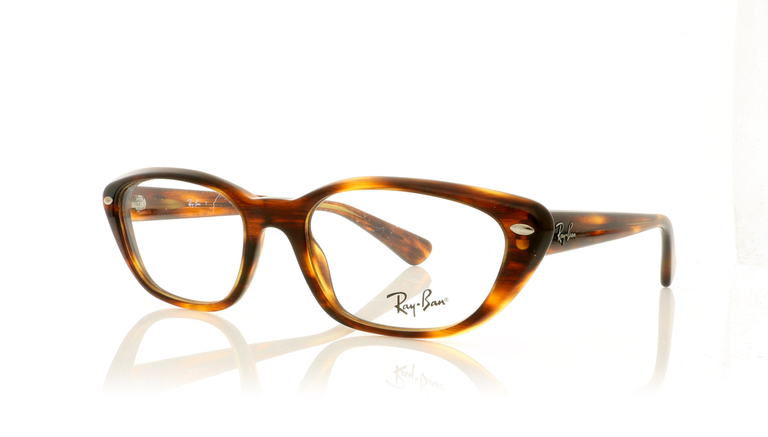 Ray-Ban RB5242 2144 Havana Glasses - Angle