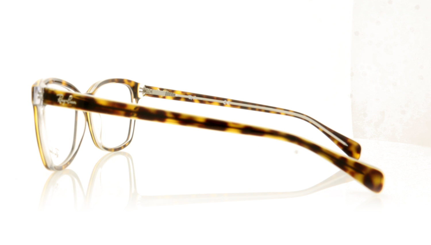 Ray-Ban RB5362 5082 Havana with Clear Transparent Glasses - Side