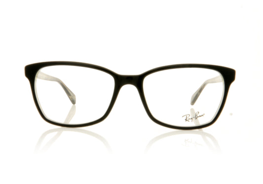 Ray-Ban RB5362 5912 Black with Dark Brown and Yellow Glasses - Front