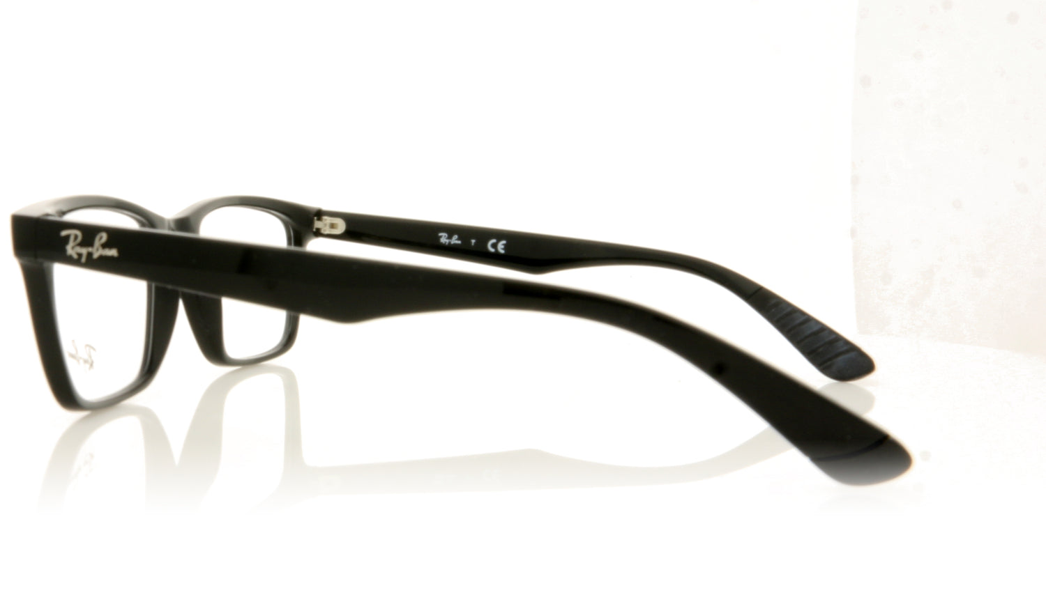 Ray-Ban RB7025 2000 Shiny Black Glasses - Side