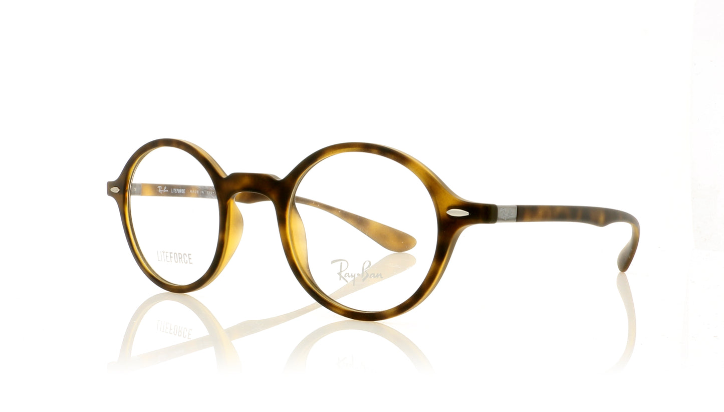 Ray-Ban RB7069 5200 Tortoise Glasses - Angle