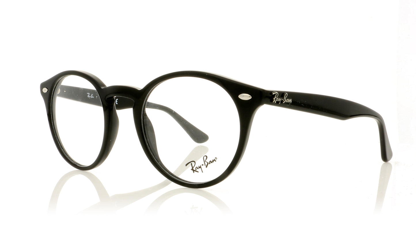 Ray-Ban RB2180-V RX2180-V 2000 Black Glasses - Angle