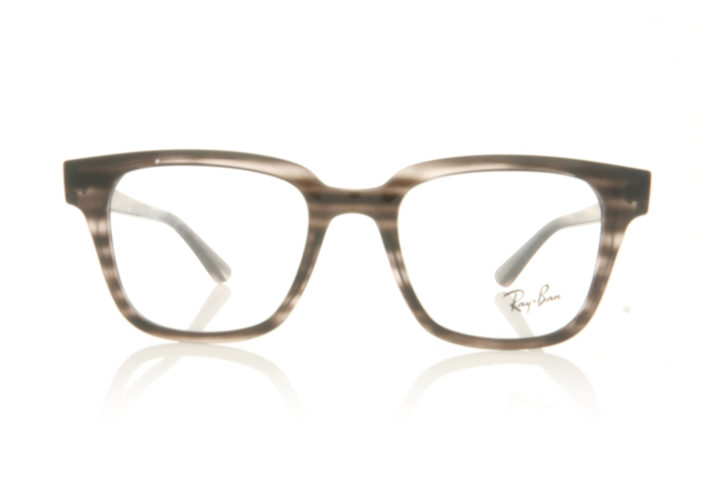 Ray-Ban 0RX4323V 5999 Striped Grey Havana Glasses - Front