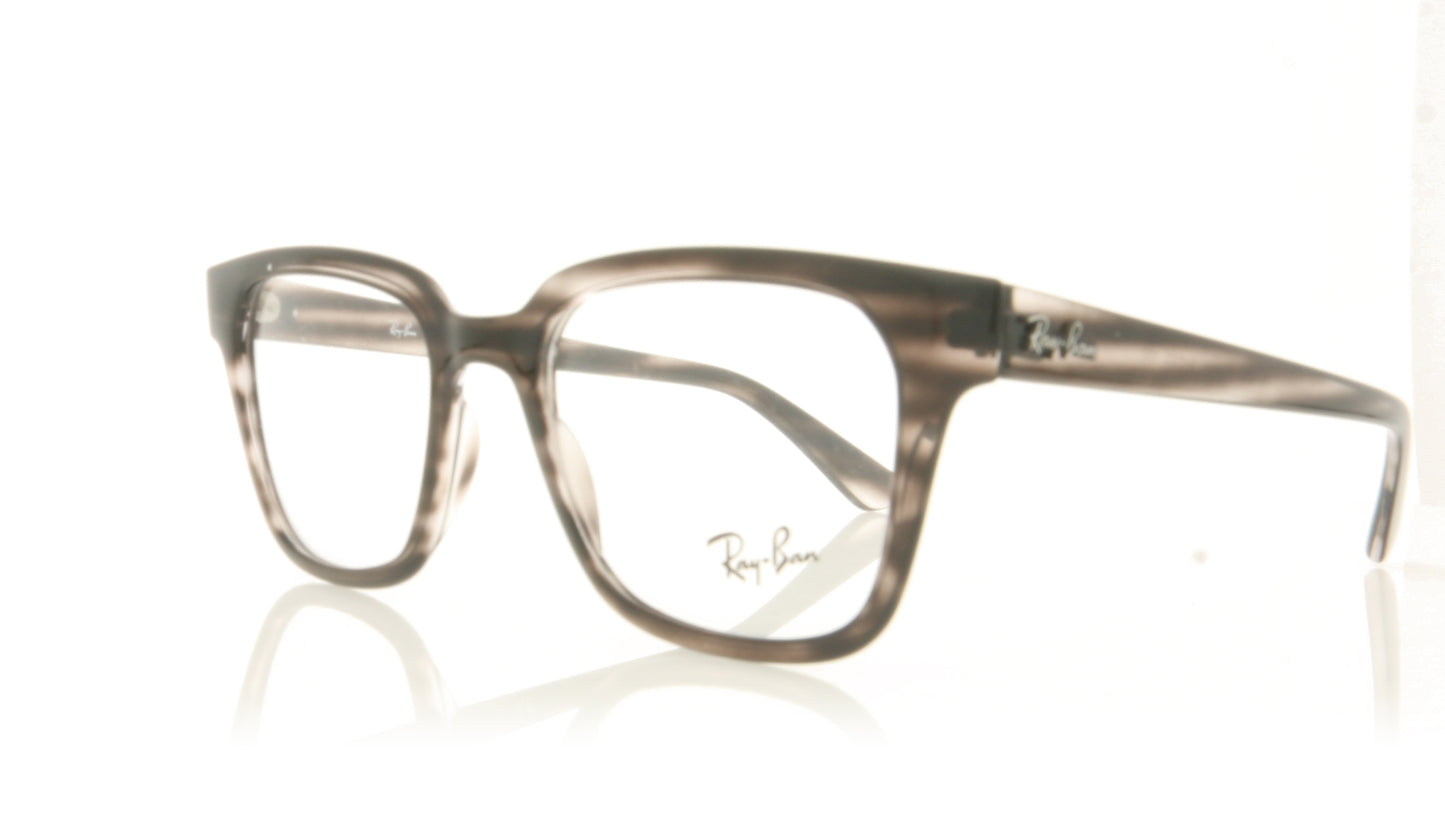 Ray-Ban 0RX4323V 5999 Striped Grey Havana Glasses - Angle