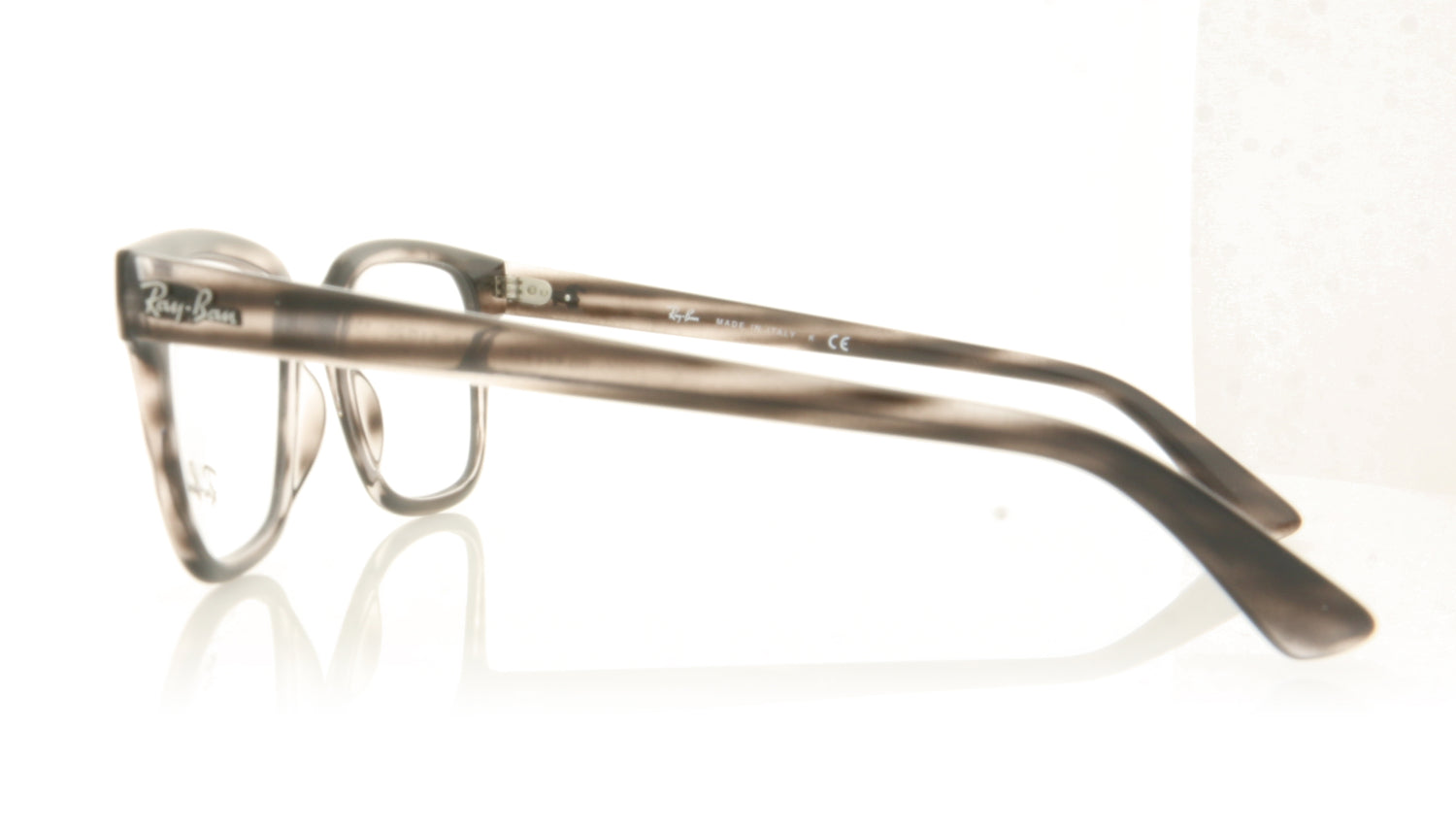 Ray-Ban 0RX4323V 5999 Striped Grey Havana Glasses - Side