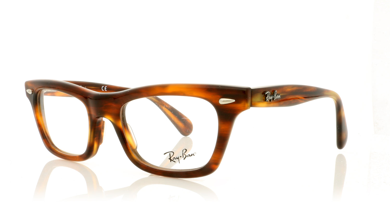 Ray-Ban RB5281 RX5281 2144 Dark Tortoise Glasses - Angle