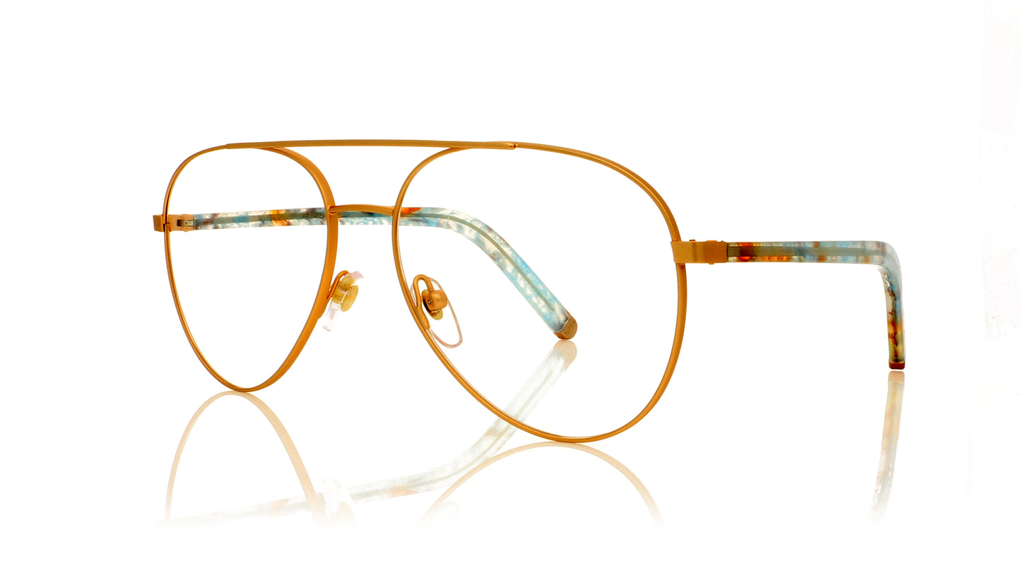 RETROSUPERFUTURE Numero 34 GSG Oro Rosa (rose gold) Glasses - Angle
