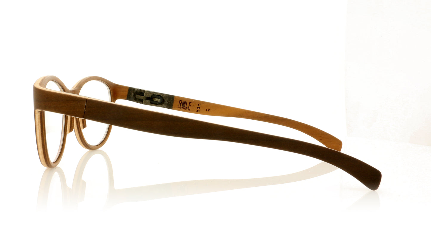 ROLF Spectacles Ace 98 Light Brown Glasses - Side