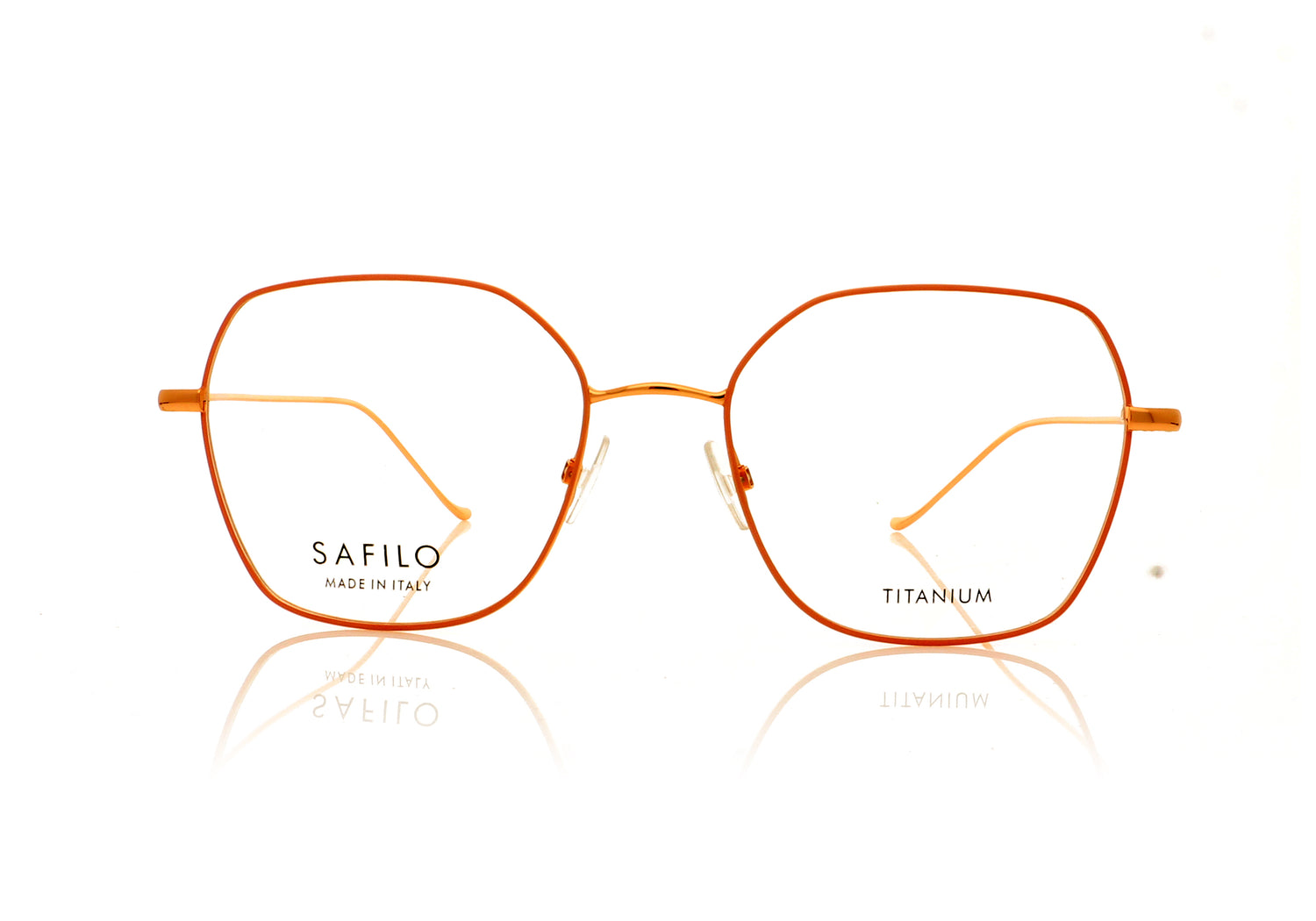 Safilo Linea/T 11 EYR Gold Pink Glasses - Front