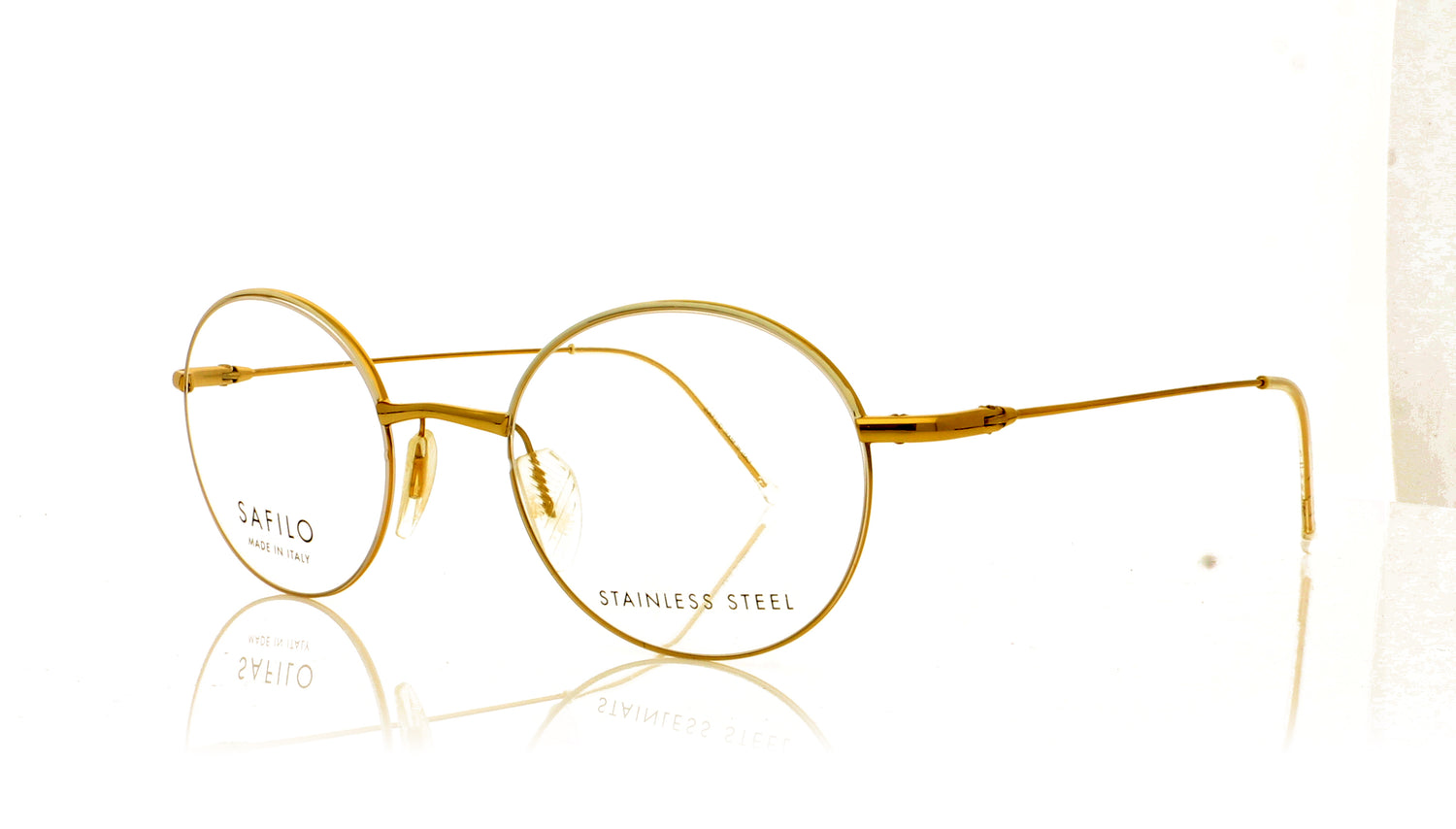 Safilo Linea 04 J5G Gold Glasses - Angle