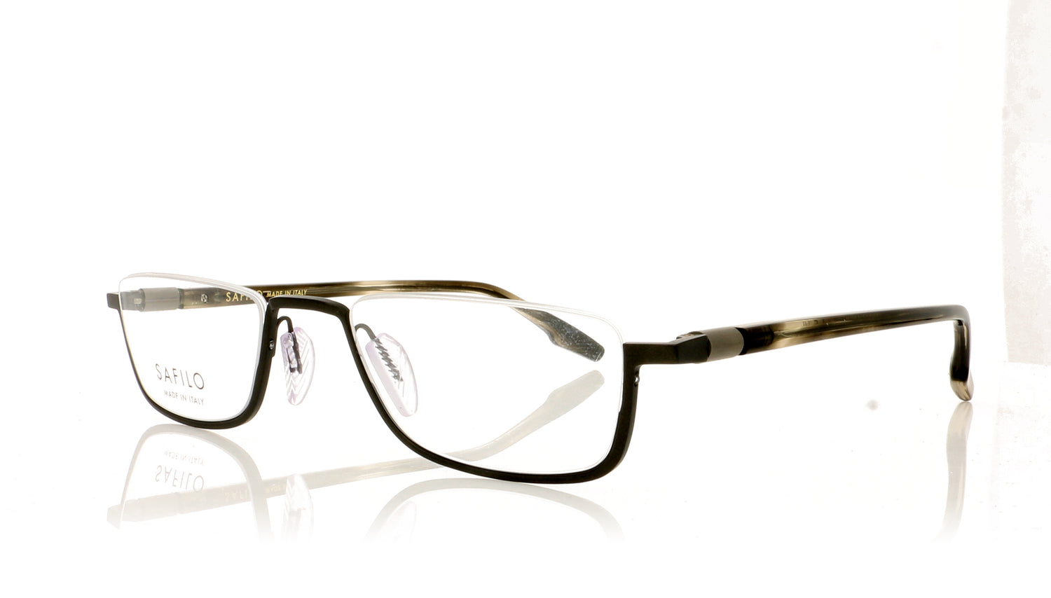 Safilo Occhio 01 R80 Dark Ruthenium Glasses - Angle