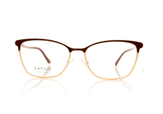 Safilo Profilo 03 NOA Gold Burgundy Glasses - Front