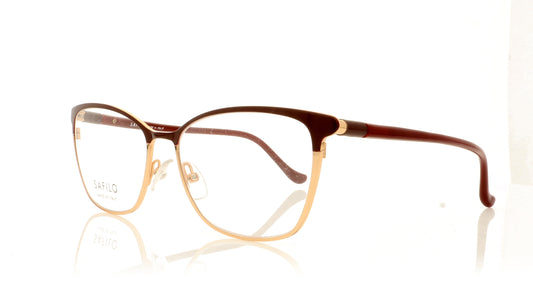 Safilo Profilo 03 NOA Gold Burgundy Glasses - Angle