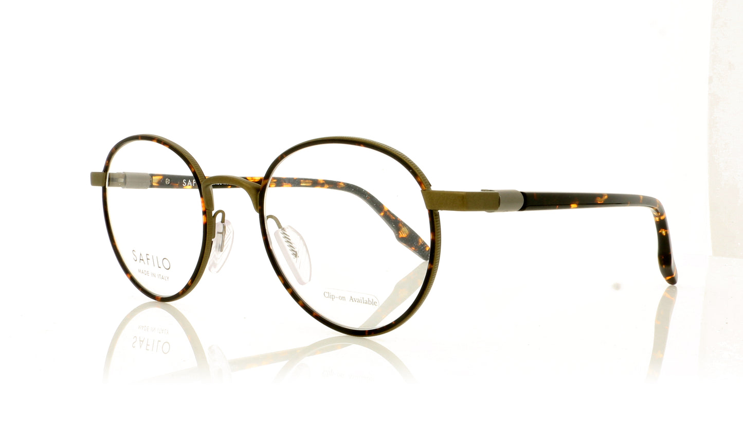 Safilo Sagoma 02 4QK Red Havana Glasses - Angle