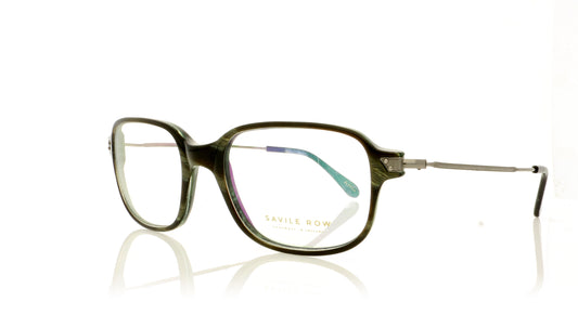 Savile Row Affie 119 Marble Green Glasses - Angle