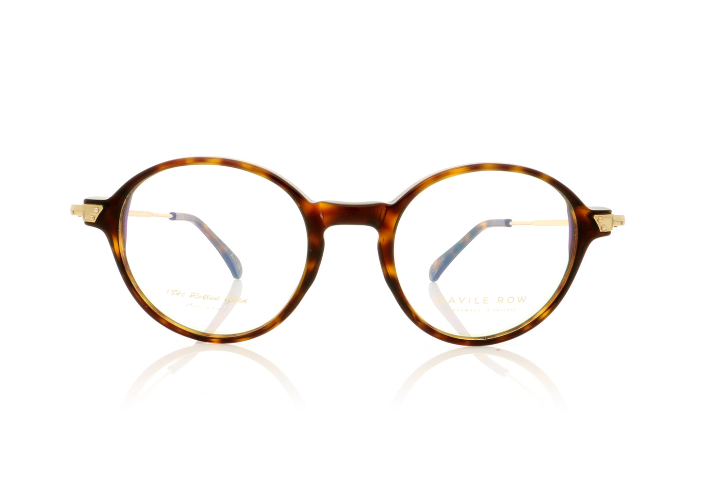 Savile Row Alice T Tortoise Glasses - Front