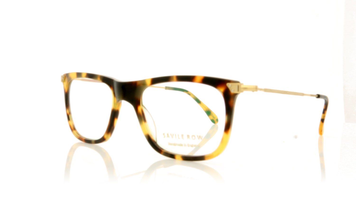 Savile Row Baker Havana/Gold Havana Glasses - Angle