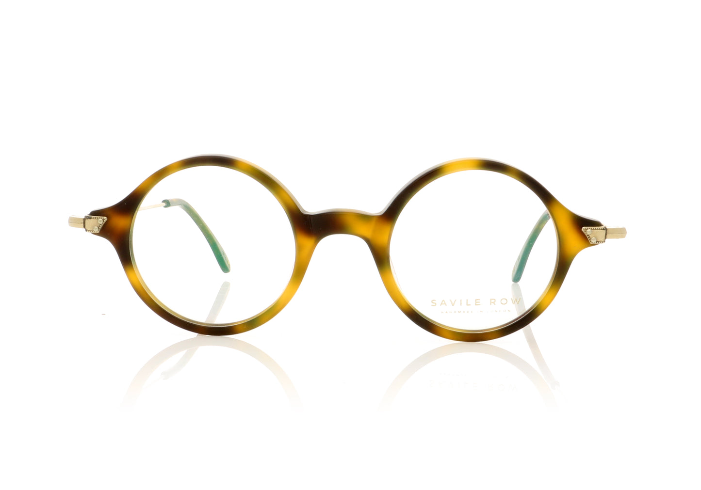 Savile Row Bond Tort Tortoise Glasses - Front