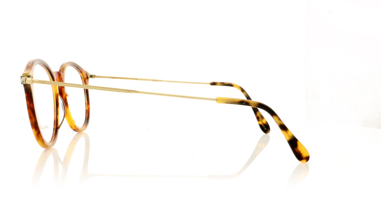 Savile Row Drury Tortoiseshell Honeyshell Glasses - Side