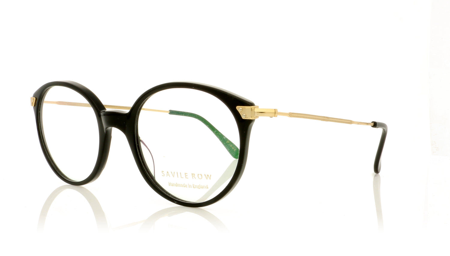 Savile Row Fleet BLK Black Glasses - Angle