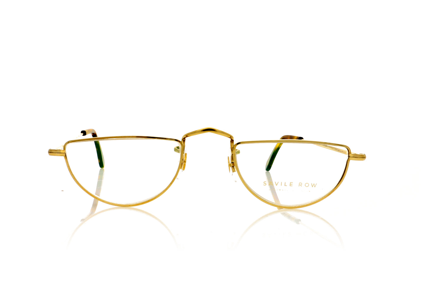 Savile Row Half Eye GOL Gold Glasses - Front