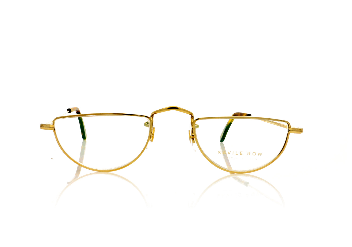 Savile Row Half Eye GOL Gold Glasses - Front